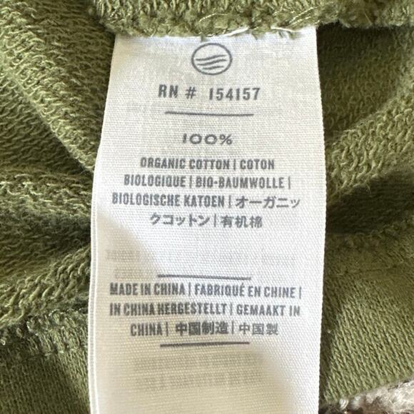 Women’s United by Blue Green Organic Raglan Crop Crewneck Pullover Size Small - Picture 4 of 4